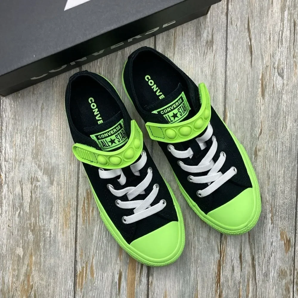 Chuck Taylor All Star Bubble Strap Easy-On Hyper Brights Sneaker Shoes Size 3